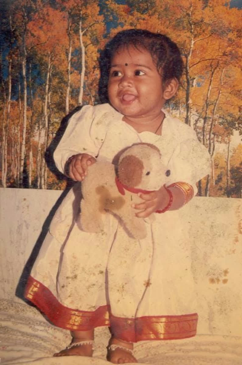 Little Manu with teddy